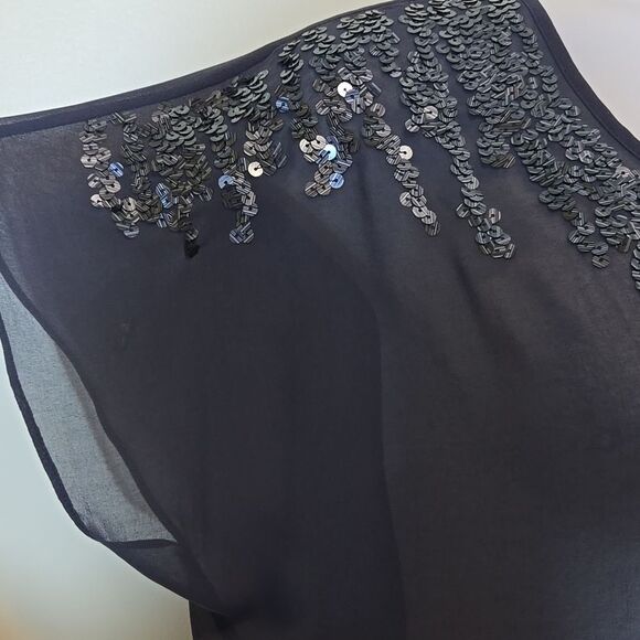 Express Y2K Sheer Sequin Top New Year's Party - Picture 6 of 14
